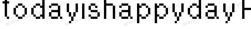 todayishappyday Reg字体转换